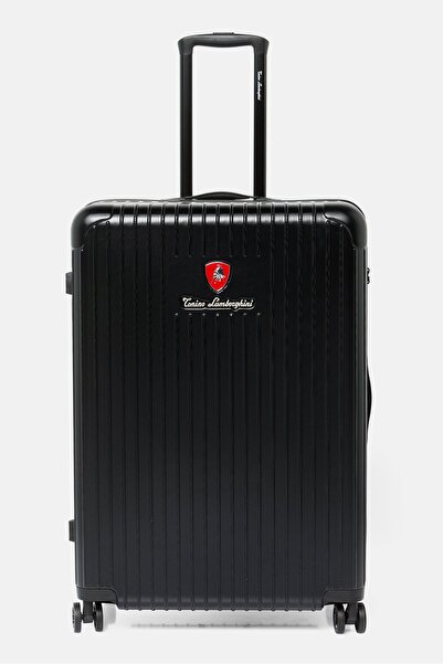 Tonino Lamborghini 28 Inch Expandable Hardshell Check-In Spinner, Black