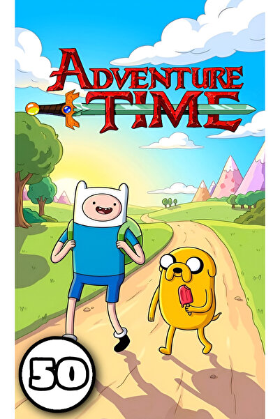 Cartoon Networt Βιβλίο ζωγραφικής, 50 εικονογραφήσεις Adventure Time, Α4