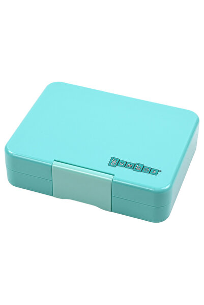YumBox - Rainbow 3 Compartments Snack Box - Misty Aqua