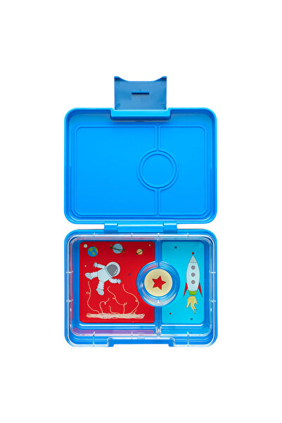 YumBox - Rocket 3 Compartments Snack Box - Surf Blue