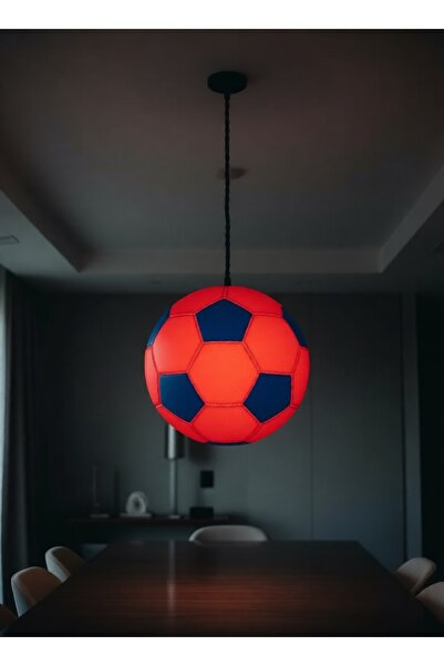 KAMER Bordo Mavi Futbol Topu Avize