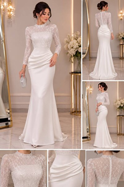 GORI FASHION Barbie Lace Luxury Evening Dress