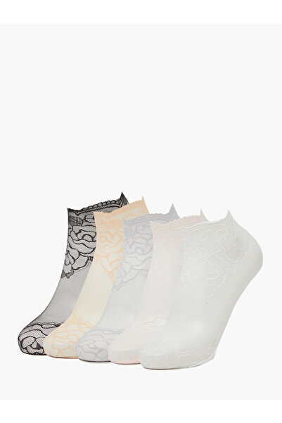 Styli Pack of 5 - Mesh Floral Socks