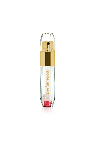 Travalo Atomizor de parfum reîncărcabil din cristal, tip capsulă, auriu, 5 ml