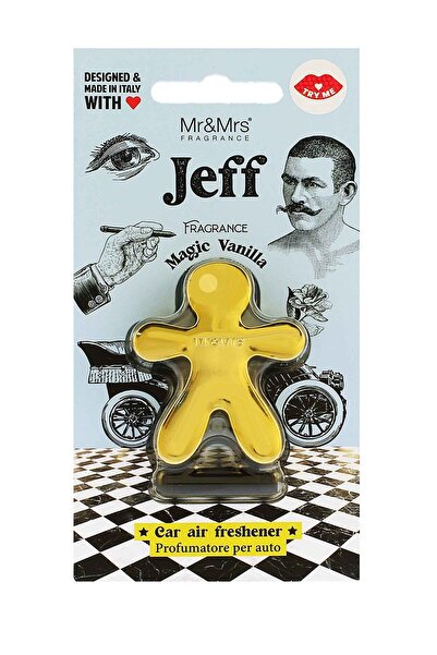 Mr&Mrs Fragrance Mr&Mrs; Parfum auto Jeff Magic Vanilla – Auriu