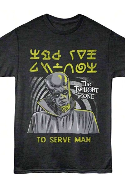 2BIR تي شيرت رجالي من Twilight Zone To Serve Man