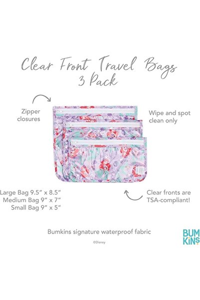 Bumkins Travel Bag, Toiletry, Baby, TSA Approved Pouch, Zip Bag, Quart Size C...