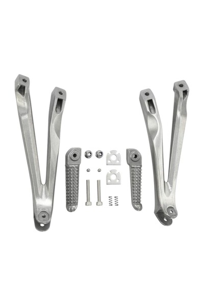 EVO MOTORS Rear footrest support Top Bottom Set Yamaha YZF R1 2004 2008 left ...