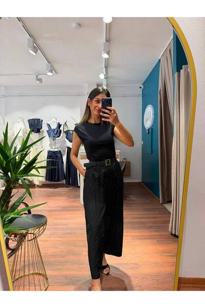 MODEL Elara Shine Taşlı Pantolon