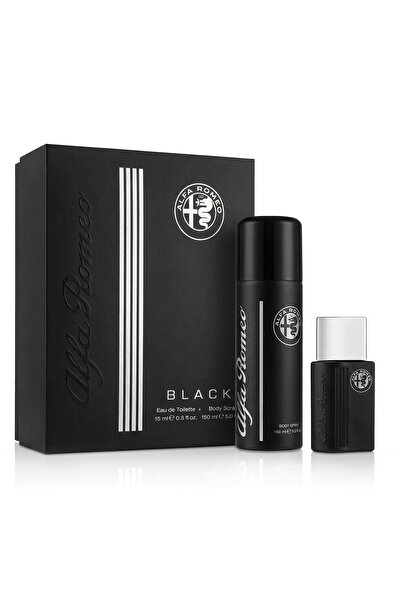 Alfa Romeo Black EDT 15 ml + body spray 150 ml M