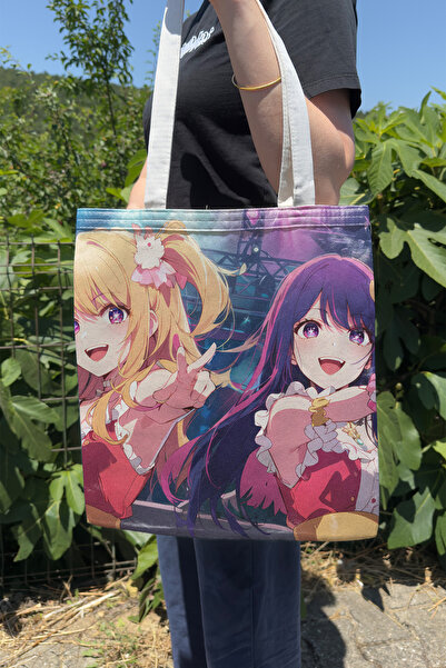 ZipZap Oshi No Ko V5 Summer Winter Double-Sided Canvas Print Tote Bag Anime Bag