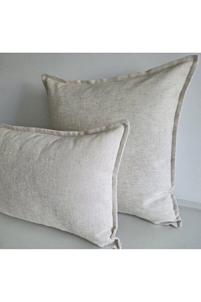 Fabric by Gülçin NATUREL PAMUKLU KETEN KUMAŞ KUM BEJİ RENK nakış ve punch işl...