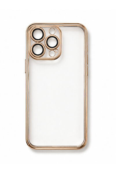 İPHONE 13 PRO GOLD LENSLİ KILIF
