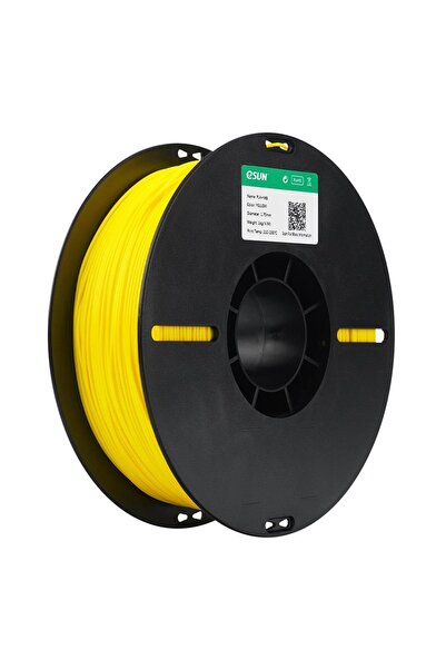 eSun Pla+Hs Sarı Filament 1.75mm 1kg Plastik Makara Yüksek Hızlı