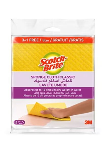 Scotch Brite Lavete tip burete Scotch-Brite 3M, 3 + 1 buc/set