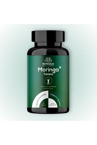 ROOTNRISEBLISS Moringa Tablets – 60 Natural Tablets | Rich in Vitamins, Miner...