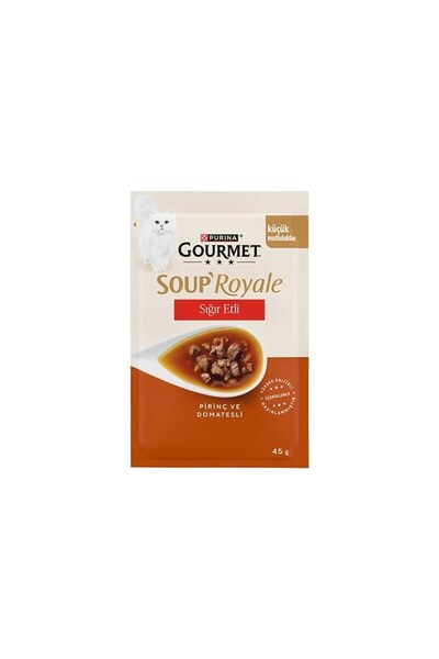 Gourmet Gold Soup Royale Sığır Etli Kedi Çorbası 30x45 gr
