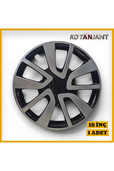Kotanjant RENAULT 15 İnç Jant Kapağı (TEK) 1 Adet Siyah Gümüş + 1 Amblem + 2 ...