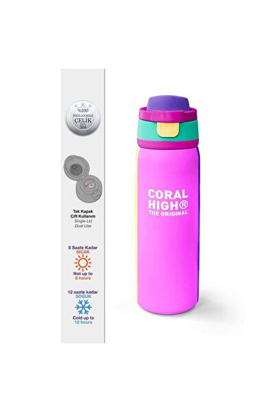 Coral High Renkli Çelik Termos Matara 800 ml 38537