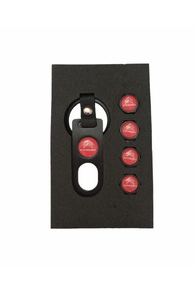 GARDENAUTO Citroen Keychain and Valve Cover Set