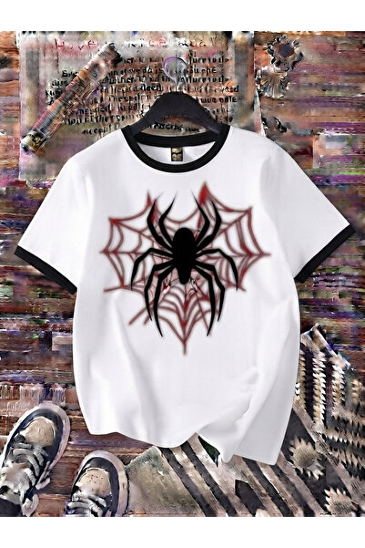 COHERENT Tricou supradimensionat din bumbac cu imprimeu personalizat SPIDER p...