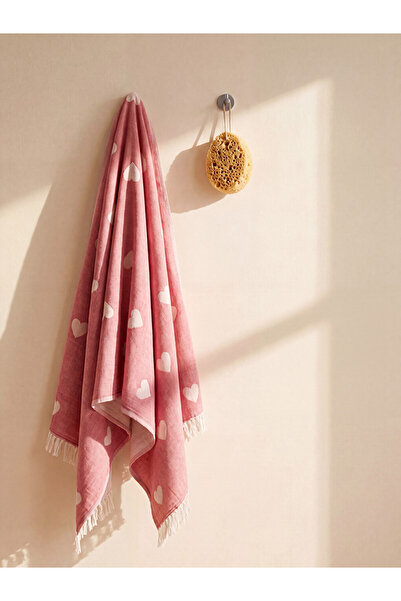 LC Waikiki Quality Pieces from Çelebi Store Heart Embroidered Peshtemal Towel...