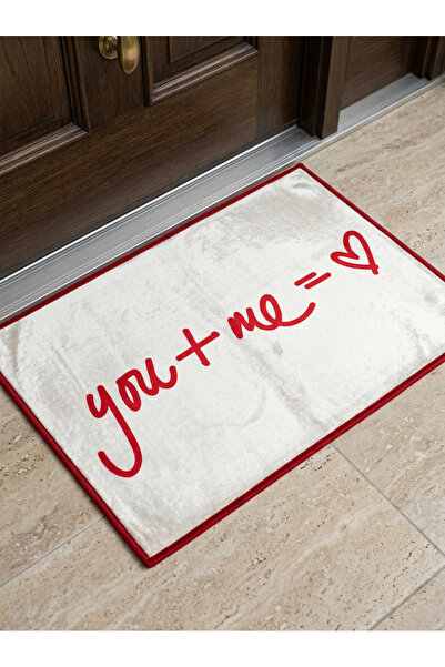RUGRUMBA Non-Slip Sole Positive Energy Themed Washable Door Front-Bathroom Ma...