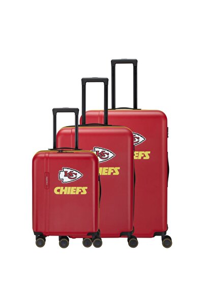 Travelite x NFL 4 Rollen Kofferset 3-teilig mit Dehnfalte