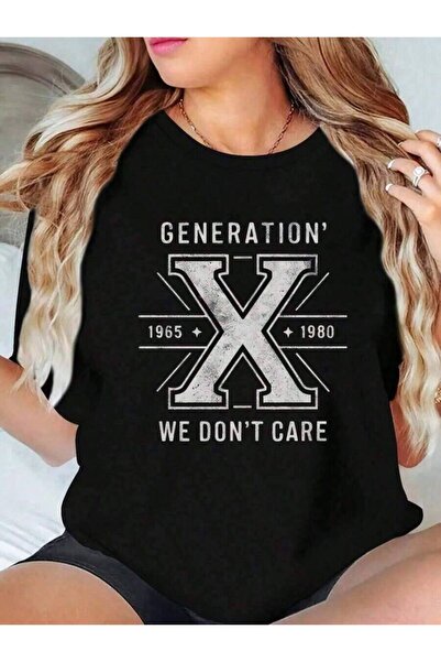 Astogria13 تي شيرت رياضي نسائي بتصميم X Generation 1965 1980 - تي شيرت قطني ف...