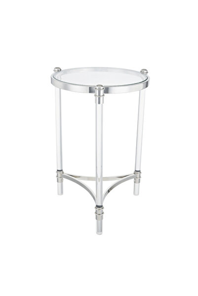 Roots Furniture Acrylic Accent table Shinny sliver