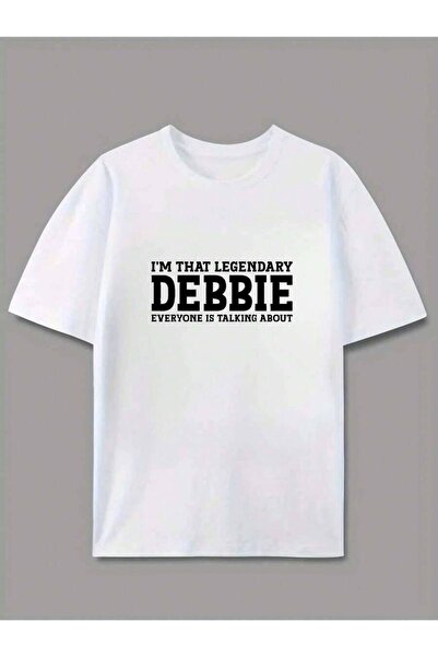 29CUN تي شيرت I Am That Legendary Debbie - تصميم مطبوع بأكمام قصيرة ورقبة مست...