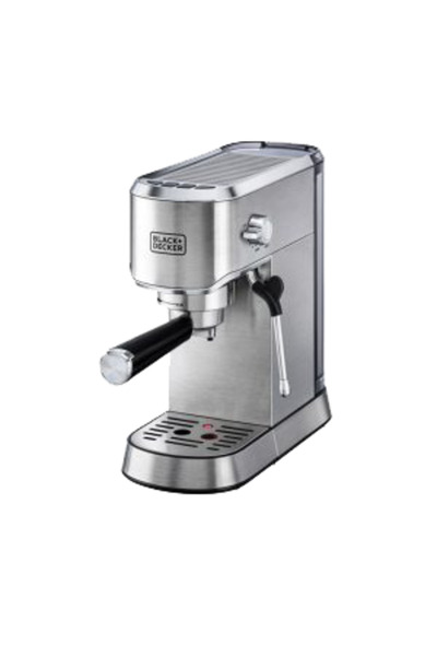 Black and Decker ماكينة قهوة اسبريسو من بلاك اند ديكر - جهاز تبخير الحليب - م...