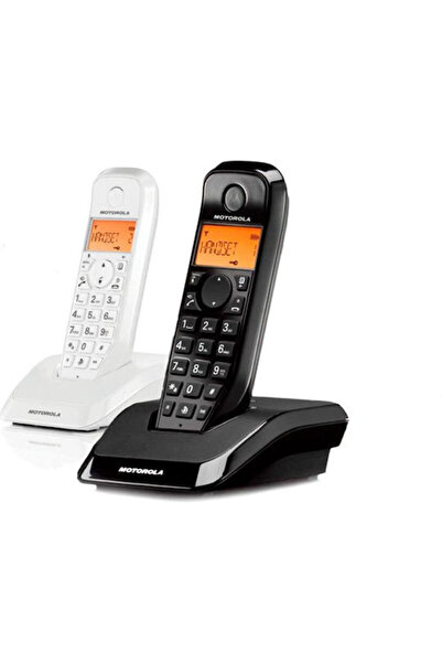 Motorola S1202 Duo Ασύρματο Τηλέφωνο Μαύρο / Λευκό
