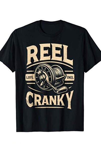 4Car Funny Cranky Fishing Reel Pun Shirt Humor Fishermen T-Shirt, 100% Cotton...
