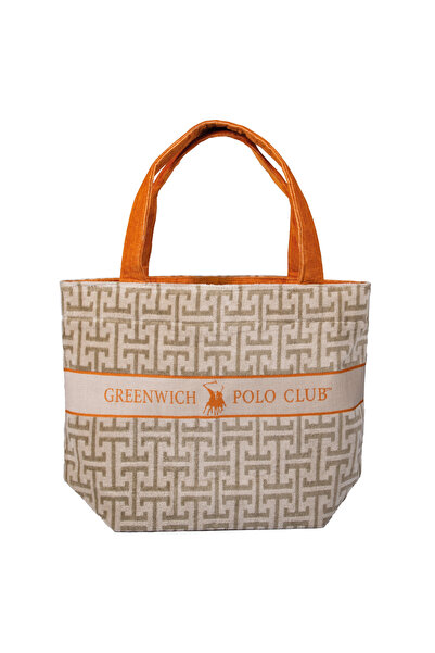 Greenwich Polo Club Τσάντα Παραλίας 55x40 Essential 5228 Πορτοκαλί, Γκριζοκαφ...