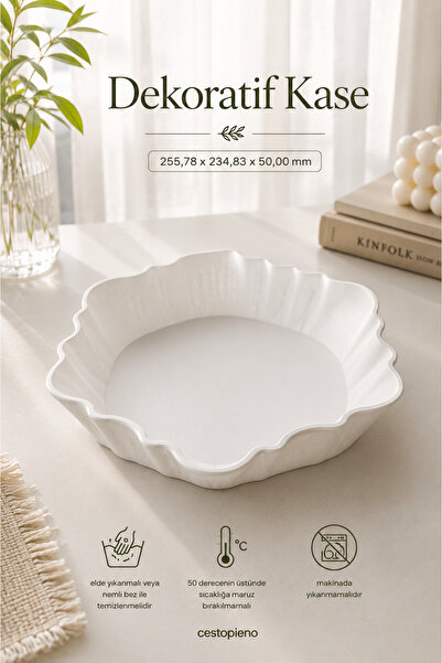 CESTOPİENO Decorative Bowl |   Eco-Friendly Bioplastic Modern Coffee Table Dr...