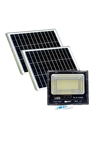OEM Led Αδιάβροχος Ηλιακός Προβολέας με 2 Πάνελ και Τηλεχειριστήριο 1200W RZ-200