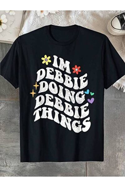 29CUN تي شيرت I'M Doing Debbie Things صيفي برقبة دائرية 100% بأكمام قصيرة للن...