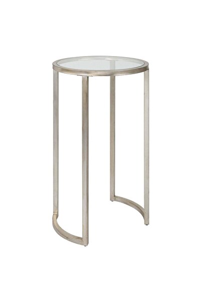 UTTERMOST طاولة جانبية فضية اللون من سلسلة ريا
