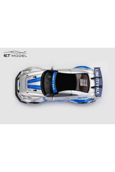 Modelcollect Nissan Gt-R R35 lb Widebody Modified 1.5 Version Fnf Silver Blue