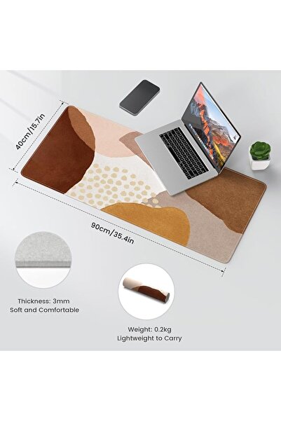 iLeadon Topographic Mouse Pad, Large Gaming Mouse Pad Non-Slip Rubber Base Wa...