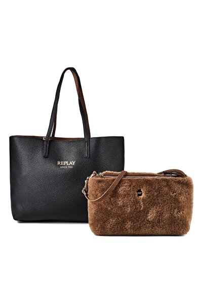 Replay Shopper Bag Genuine Leather 36 cm