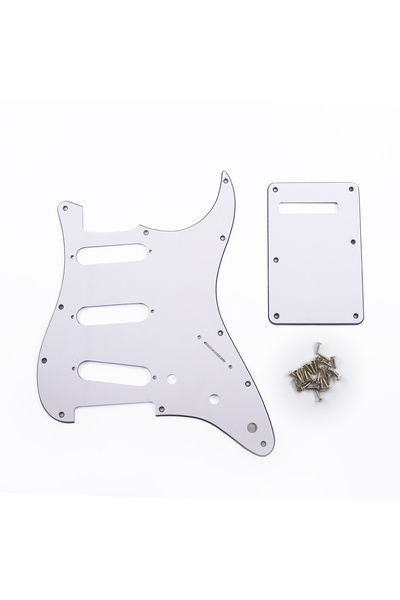 Choice White 3ply PHRILM SSS11 Hole ST Electric Guitar Guard, 3-Layer ST Pick...