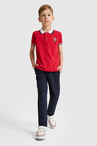 U.S. Polo Assn. Boy's Light Navy Blue Canvas Trousers 50322475-Vr059