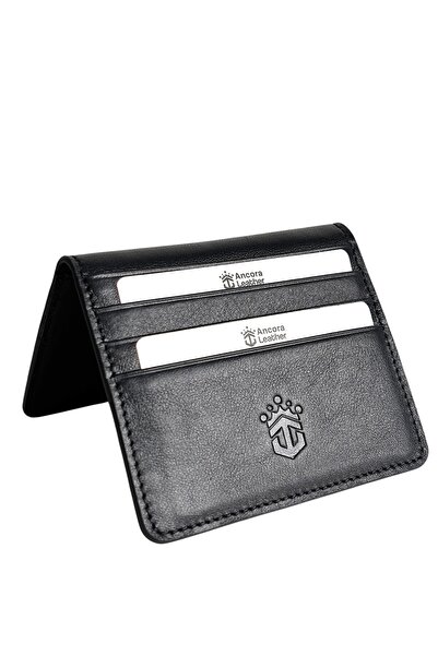 Ancora Leather Hakiki Deri Para Bölmeli Çıtçıtlı Portföy-Unisex-26210
