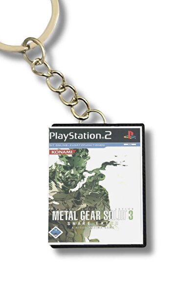 Metal Gear Solid 3 Snake Eater (3) Oyun Kutusu Tasarımlı Anahtarlık