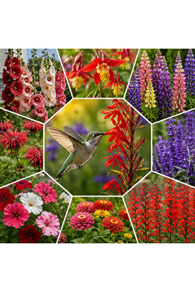 Bloom & Sow Seed خليط بذور الزهور البرية الجاذبة للنحل - بذور زينة غنية بالنك...