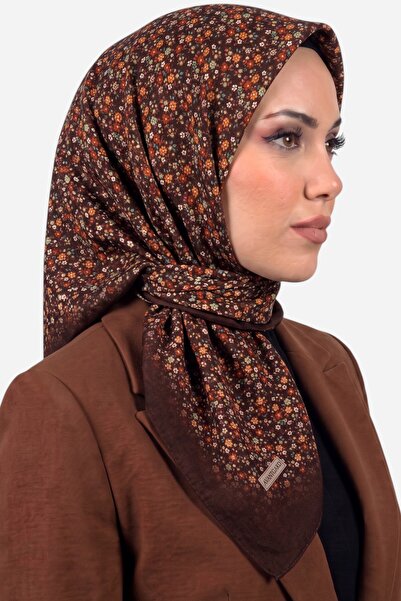hadiora Women's Brown Floral Cotton Stitched Writing Pad