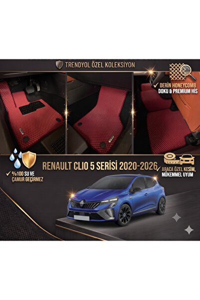 8D OTO PASPASI RENAULT RENO CLİO 5 SERİSİ 2020 - 2026 PREMİUM ARACA ÖZEL EVA ...