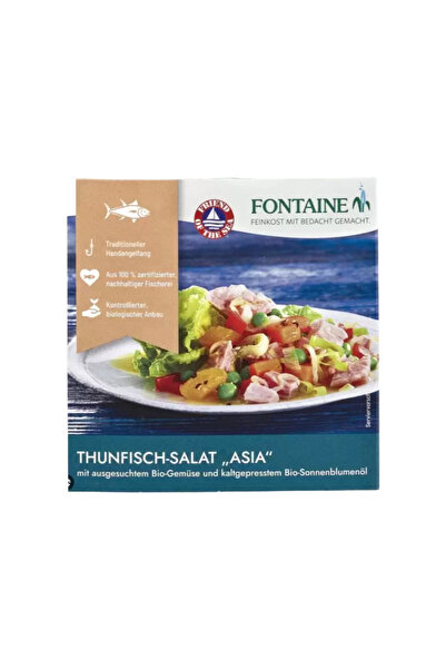 Fontaine -Salata de ton "Asia" cu legume ecologice si ulei de floarea-soarelu...